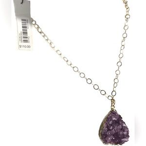 AUREUS + ARGENT | Lyric Amethyst Crystal Necklace